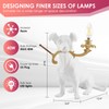 CHABEI Modern Resin Carved Dog Table Lamp,Desk Lamp,Floor Lamp,Animal Lamp,Bedside