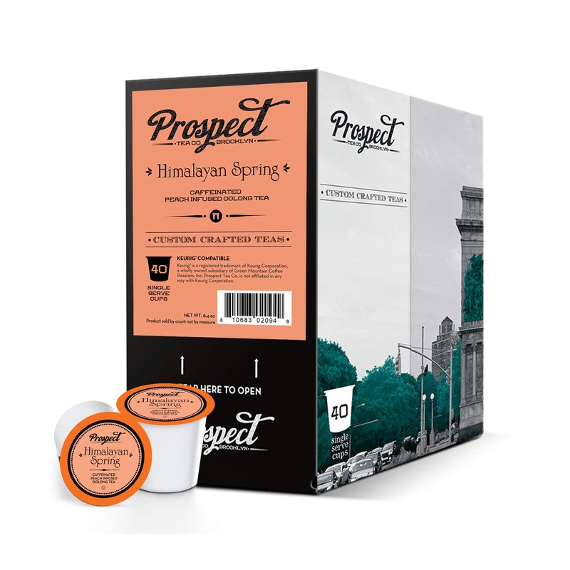 Prospect Tea Co. Himalayan Spring Peach Infused Oolong Tea Pods