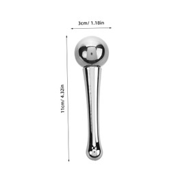 Gatuida Stainless Steel Massage Ball 2-Pack Cooling Globes for Facial Treatment Reducing Puffiness Eye Care and Spa Use Reusable Cold Massage Stick