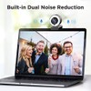 Webcam Streaming Gaming, 2K Web Cam 1080P HD USB 3.0