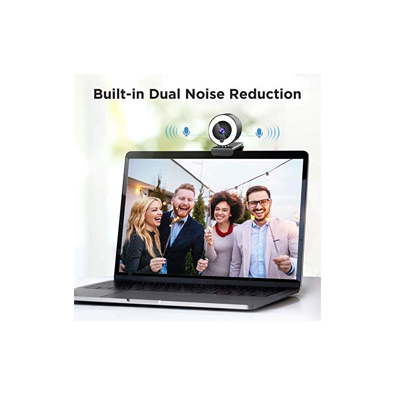 Webcam Streaming Gaming, 2K Web Cam 1080P HD USB 3.0