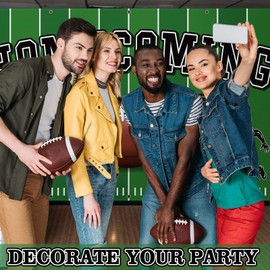 Fanfanwin 3 x 5 ft Homecoming Backdrop Banner Decoration Football Sign Waterproof 2025 HOCO Party Supplies for High School College