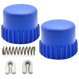 laffoonparts 2 Pcs 537185801 Bump Knob Kit 2.5 Inch with Spring Eyelet, Replacement for Husqvarna T35 String Trimmer Head, Replacement for Husqvarna 123L 225L 232L 322L 323L 324Lx 325L 325Lx 326L