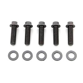 ARP 742-1000 Black Oxide 3/8-24" Fine RH Thread 1.000" UHL 12-Point Bolt with 3/8" Socket and Washer, (Set of 5)