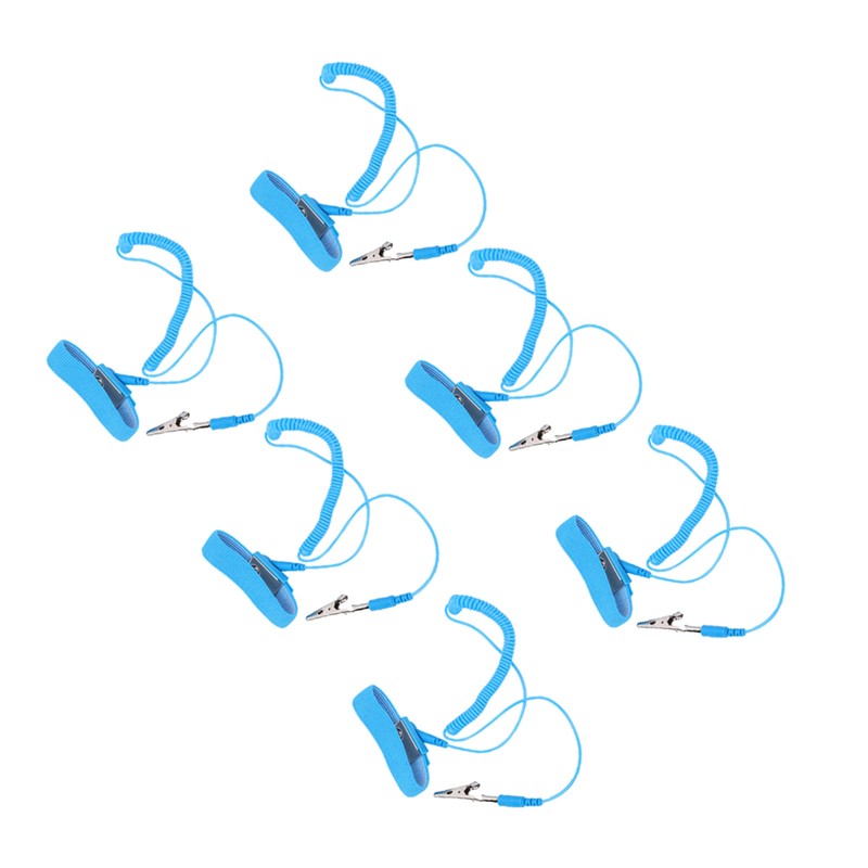 10Pcs PU Anti Static Wrist Strap Elastic Adjustable Electrostatic Bracelet