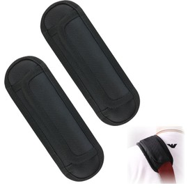 FineGood Shoulder Pads Pads (Pack of 2) Easy Installation Removable Shoulder Pads Perfect for Business Bags, PC Bags, Camera Case, Shoulder Bags, Black (24*7.5cm)