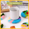 Pllieay 6PCS Punch Needle Coasters Kit, Punch Needle Kit for