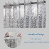 No Hooks Needed Waterproof Shower Curtain Liner PEVA 71" x