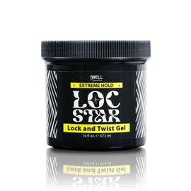 IWELL Signature Loc Star Lock & Twist Gel | Extreme Hold | Smooths & Tames Frizz | No Heavy Residue | Long-Lasting | Paraben-free | 16 fl oz