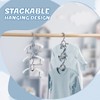 Baby Hangers, 40 Pack Grey Adjustable Kids Hangers for Closet