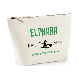 Hippowarehouse Elphaba Wicked Witch of The west Printed Make up Cosmetic wash Bag 18x19x9cm