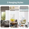BGment Pure White 100% Blackout Curtains 63 Inches Long with