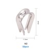 INCREWAY M2 シンブル(ステンレス製) for 直径2mmワイヤーロープ ，シルバー，50個入り