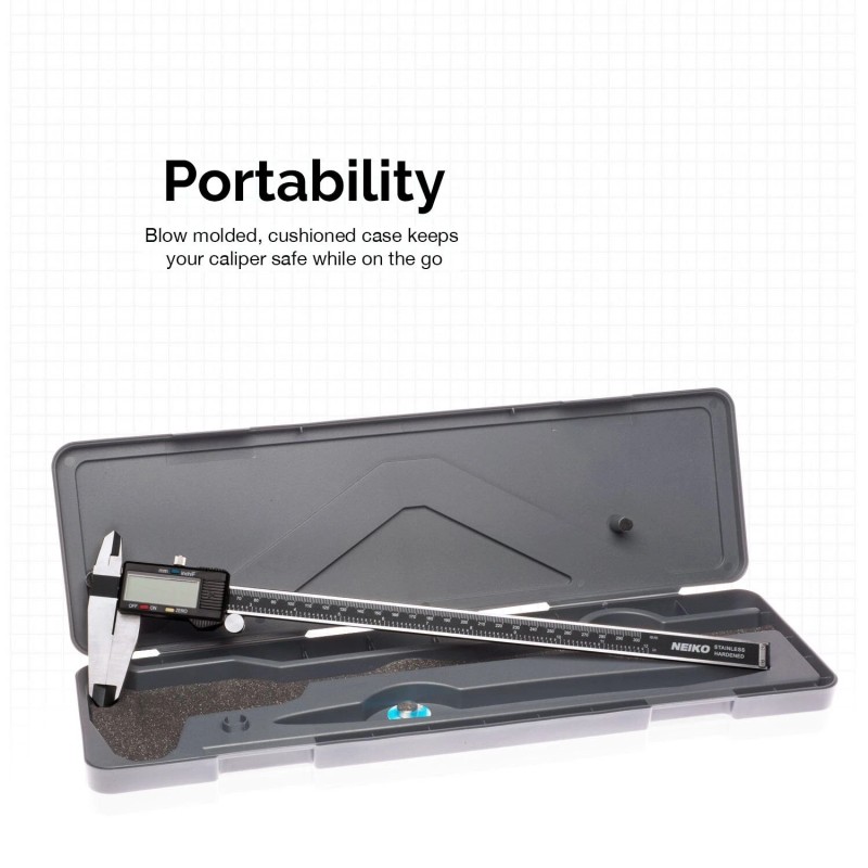 NEIKO 01409A 12” Electronic Digital Caliper | Extra Large Display