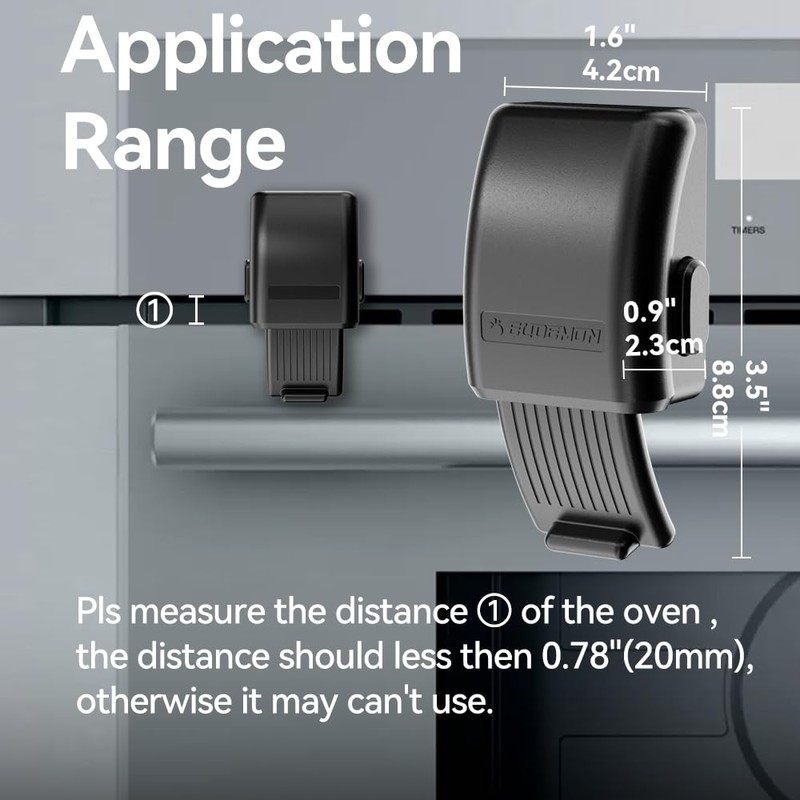 EUDEMON 1 Pack Updated Oven Front Lock,Childproof Oven Door Lock,