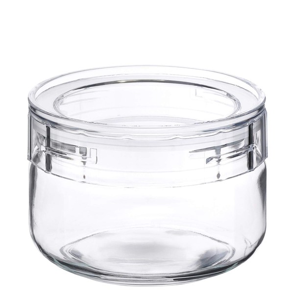 Seisho 221046 Ceramate Storage Container, Glass Canister, 11.8 fl oz (350 ml), Charmy Clear, Tough, TS2, Made in Japan