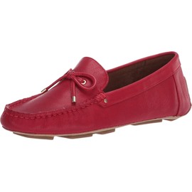 Aerosoles Women's Brookhaven Driving Style Loafer, Red Leather, Medium