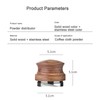 Joyeee Espresso Tamper with Solid Wood Handle, Manual Coffee Powder