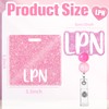LPN Nurse Badge Buddy with Badge Reel Retractable Nursing ID