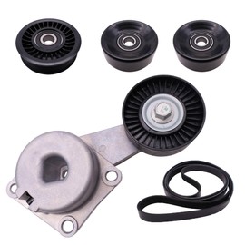 5-Pc Serpentine Belt Kit for Ford 4.6L 5.4L, Replaces 90K-38274A