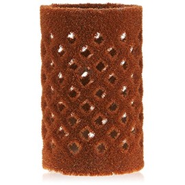 Efalock Metal Rollers Flocked Short Brown 28 mm Pack of 12