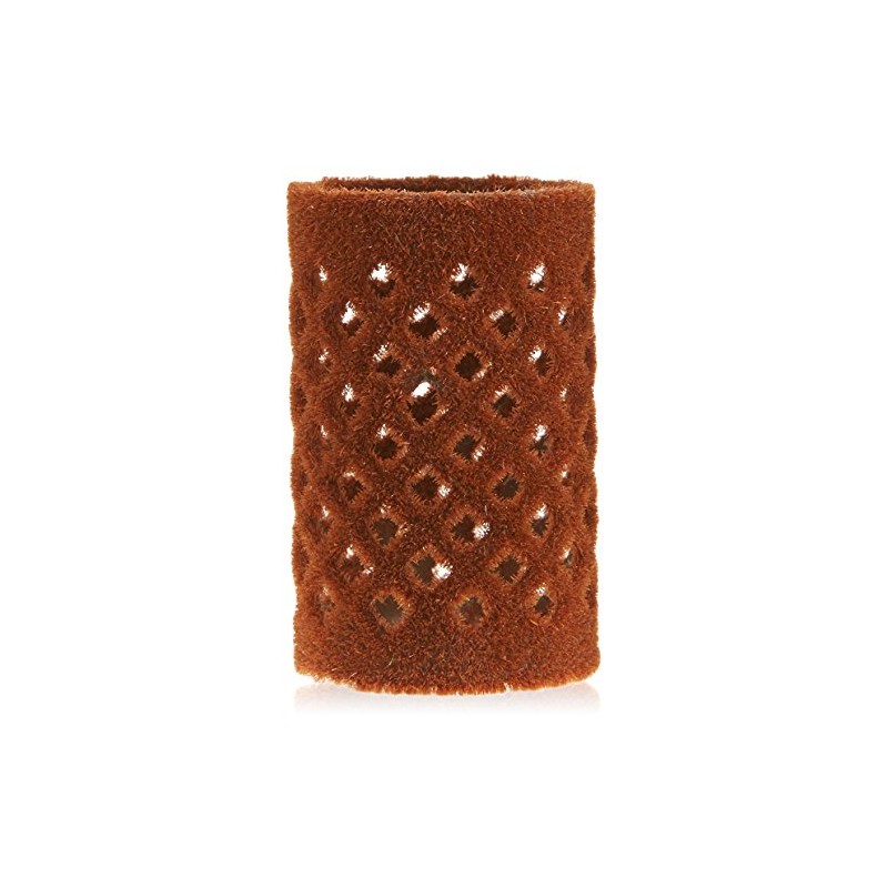 Efalock Metal Rollers Flocked Short Brown 28 mm Pack of