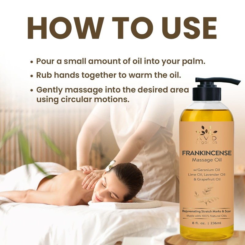 AVD Organics Frankincense Massage 236 ml