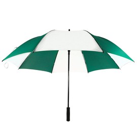 JP Lann 62" Single Canopy Golf Umbrella (Green & White)