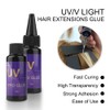 GlamorDove UV Hair Set Hair Extension Quick Dry Glue UV