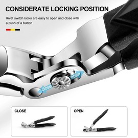 Nail Clippers for Seniors, Clipmaster Pro Toenail Clippers, Proclip Wide Jaw Opening Nail Clippers for Thick Nails, Toenail Clippers for Thick Toenails Men Women