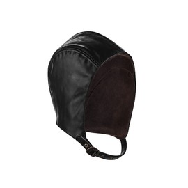 BLUETECH Convertible cap, aviator hat, convertible hat, classic car hood, basic, black, with convertible glasses, men, women, leather, unisex, black