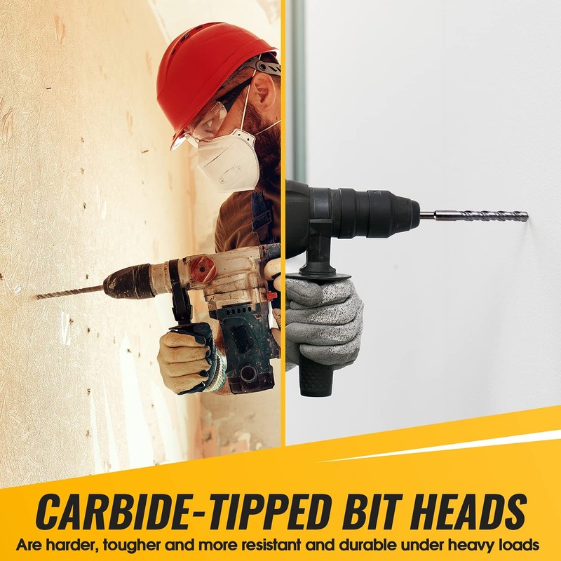 Utoolmart Masonry Drill Bit 12mm x 200mm Carbide Tipped Rotary