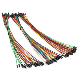 Chanzon Pack of 90 (30 x 3 Types: M-M M-F F-F) 10 cm Long Jumper Wire Cable Connector Kit Set Male Female Solderless Multicoloured for Arduino Raspberry Pi Electronic Breadboard Protoboard PCB Board