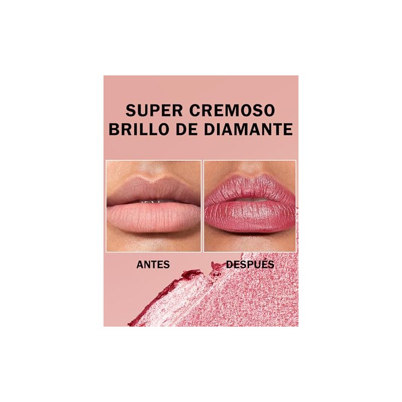 Erinde Brillo de Labios Líquido con Purpurina, Acabado Brillante y