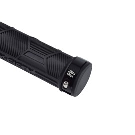 FIFTY-FIFTY Double Lock-On Mountain Bike Grips, Bicycle Handlebar Locking Grips, Non-Slip MTB Handle (Black)