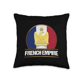 French Empire Flag Napoleon Bonaparte Napoleonic Wars Throw Pillow