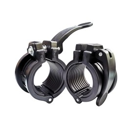 Olympic Barbell Clips Pair of 2-inch Quick Release Barbell Clamp Collars Perfect for Pro Crossfit Strong Lifts and Olympic Training
