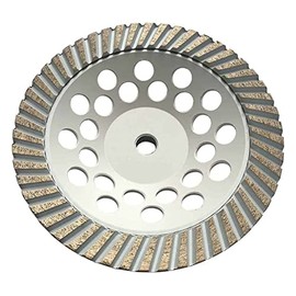 7" Grinding Wheels for Concrete, Granite, and Marble, #80/100 Grit, 5/8"-11 Threaded Arbor