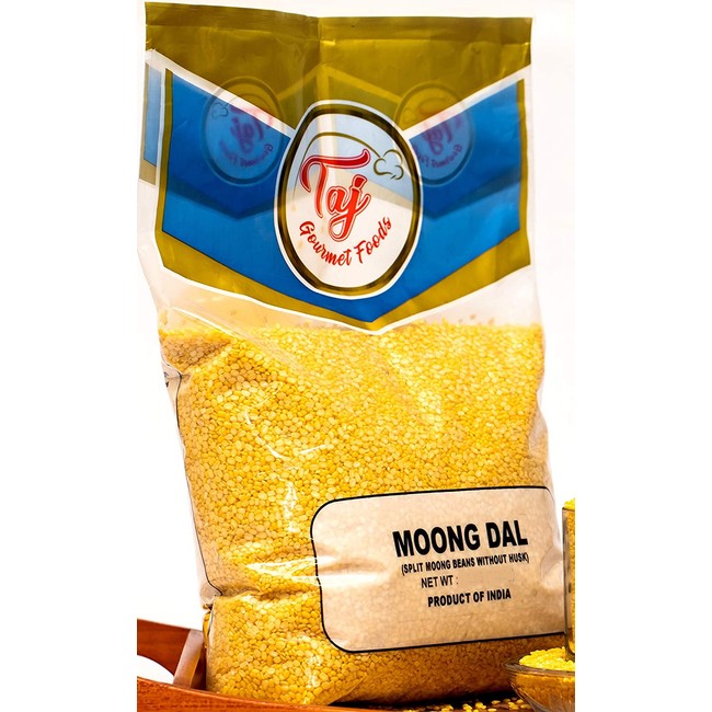 TAJ Premium Indian Moong Dal Mung Lentils (4-Pounds)
