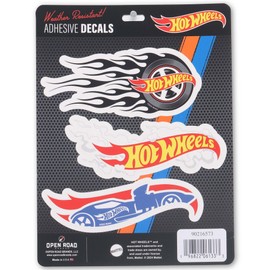 Open Road Brands Hot Wheels Flame Adhesive Vinyl Decals - Fun Set of Hot Wheels Stickers for Car, Window, Water Bottle or Laptop