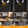 VANoopee 3-Color 10W H Track Lighting Heads Dimmable LED Track