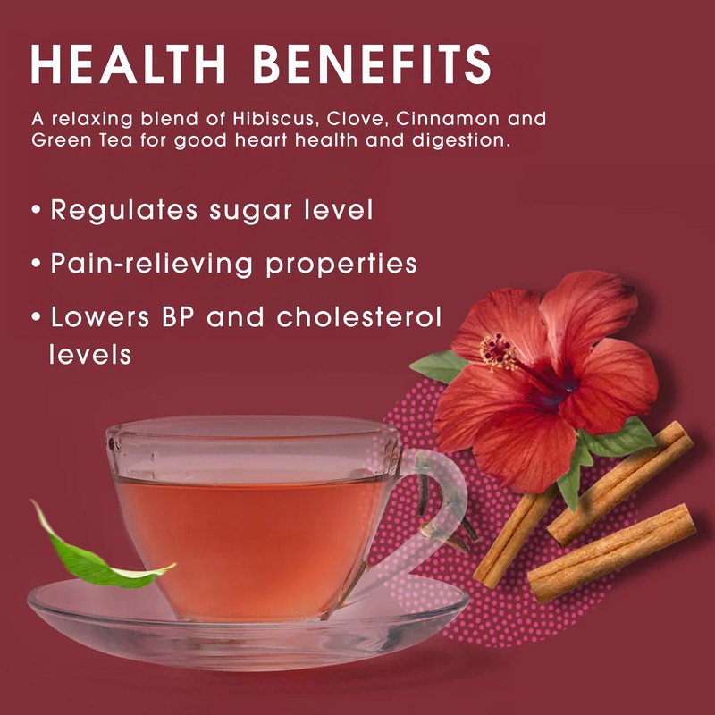 Teabox Premium Darjeeling Green Tea With Dried Hibiscus | 100%