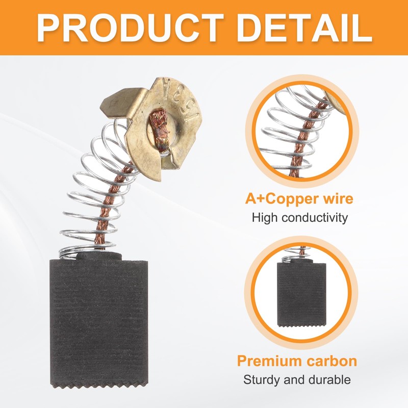 sourcing map 2 Pack CB-153 Carbon Brushes Set Replaces 18x13.5x6.5mm
