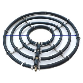 CESFRE Premium Circle Diffuser for Fish Tank, Koi Pond, Hydroponics, Outdoor Lake Aeration Ring - Koi Pond Air Diffuser Weighted (Triple Ring/Dia.17.7‘’)