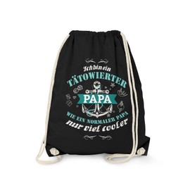 Fashion Alarm Sports Bag – I'm a Tattooed Papa | Fun Rucksack Birthday Gift Idea for Tattoo Träger