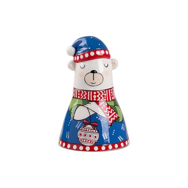 Egan Campanella Natalizia Simbolo Orso. Misura 6cmx9cm. La referenza è: