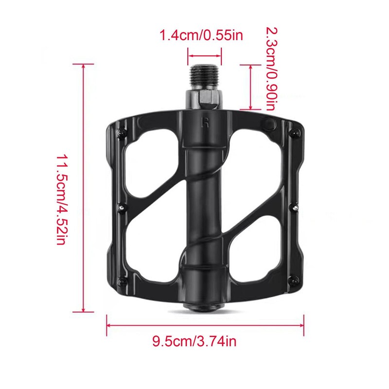 Bikes Pedals - Mountain Bikes Pedals Flat - Dustproof Aluminum