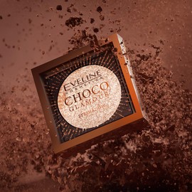 Eveline Cosmetics - Choco Glamour, Shiny Eyeshadow Topper, Eye Shadow Topper, Eyeshadow Palette, High Durability, Eye Make-Up, Eyeshadow Topper, Topper for Eyeshadow