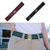 KEXIAO Elastic Equestrians Belt with Hook Buckle for Men and