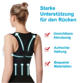 Posbaer Back Straightener Comfortable and Adjustable Back Support Belt, Posture Corrector Back Men Women, Open Your Shoulders